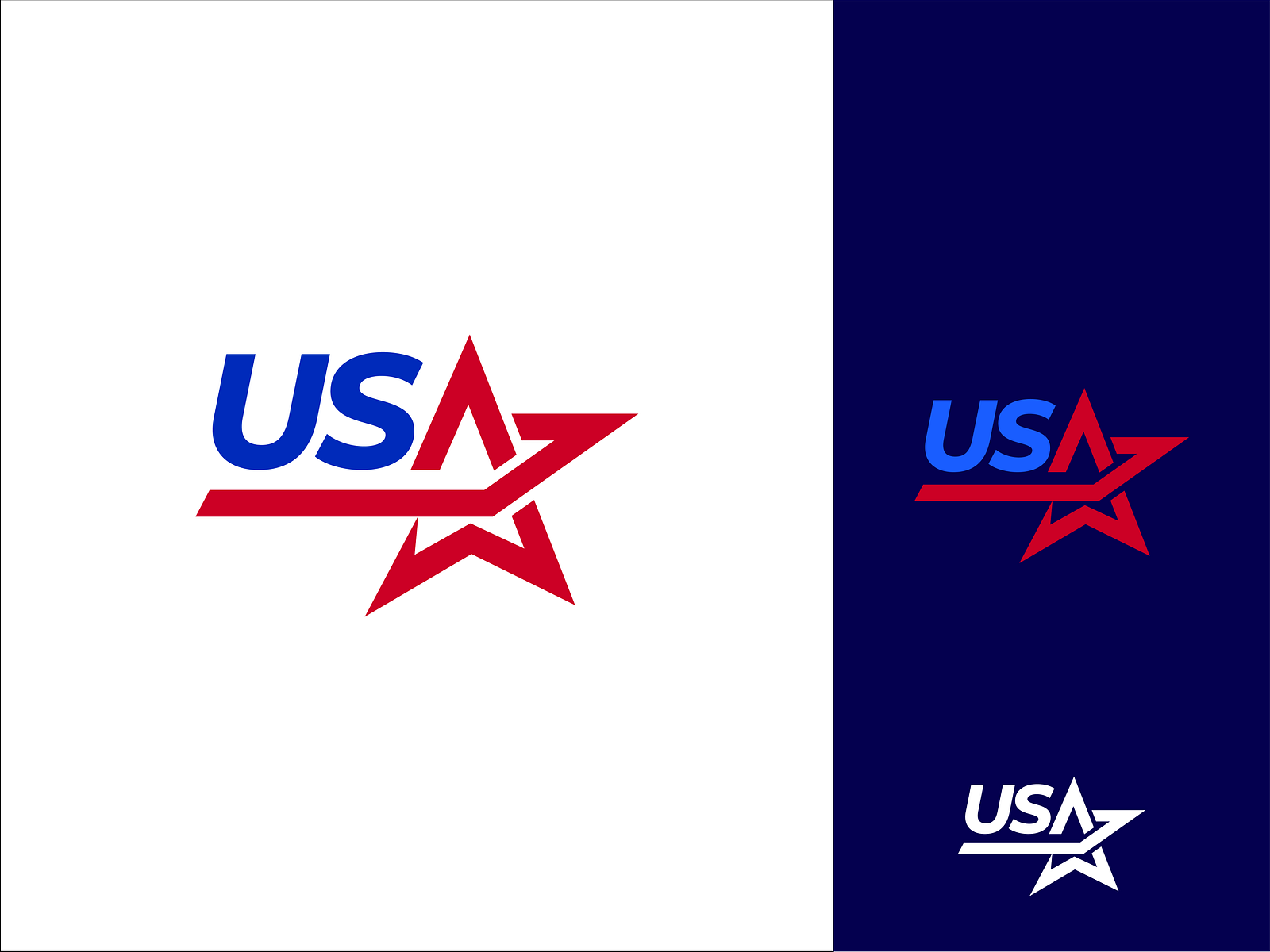 USA Logo ! by Mizan on Dribbble