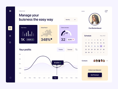 IO big typography blue branding business chart charts clean dashboard design logo minimal minimalistic pastel rounded san francisco sf font tech ui visual identity