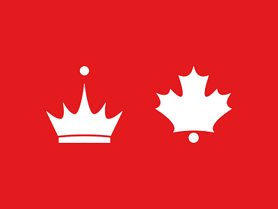 Studio icons for Anglo-Canadian design practice. architecture branding canada crown design england icon illustration leaf maple minimal uk vector