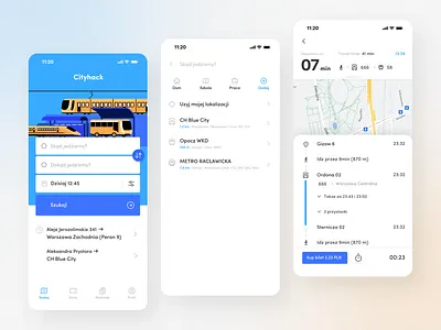 CityHack - Public Transport App Project | UI Case Study app design figma graphic design modern simply transport ui ux