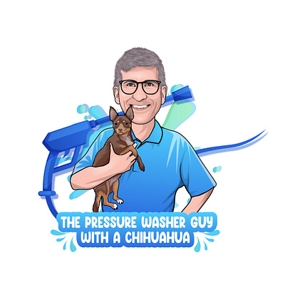 Cartoon Logo for a Car Washing company background cartoon cartoon logo drawing illustration logo portrait vector