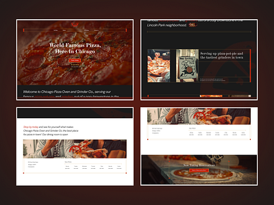 Pizza Homepage Concept centered concept design figma food hero large text modern pizza restaurant ui ux webflow website