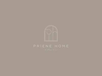 Priene Home Branding branding graphic design logo minimal typography