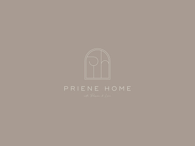 Priene Home Branding branding graphic design logo minimal typography