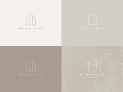 Priene Home Branding branding graphic design logo minimal typography