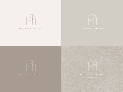 Priene Home Branding branding graphic design logo minimal typography