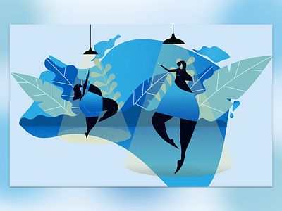 D/ dance design girls graphic design illustration vector