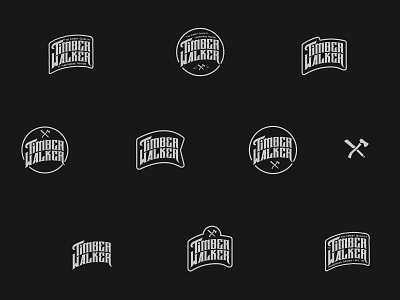 TimberWalker branding graphic design handwritten layout logo typography vintage