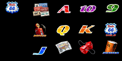 Animation of the Set of slot symbols covered "Route 66" Theme characters design gambling gambling art gambling design game art game characters game design graphic design motion design motion graphics route 66 route 66 symbols slot design slot game art slot game design symbols animation symbols art symbols character symbols slot