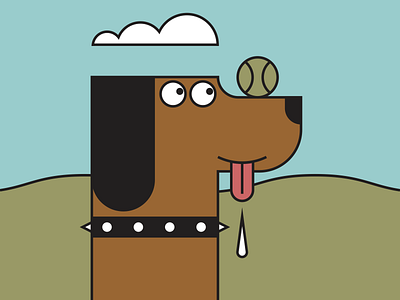 Good Boy dog dogpark dogs illustraion illustration illustration art illustration digital illustrations minimalist seattle