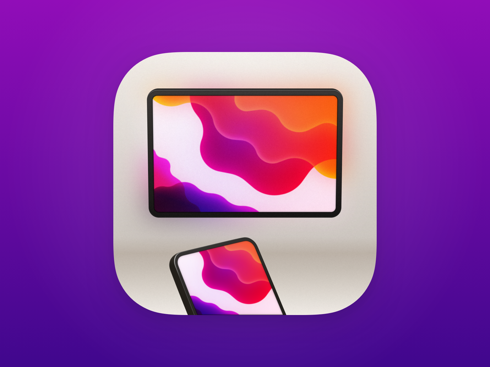 Screen Mirroring iOS App Icon by Matthew Skiles on Dribbble