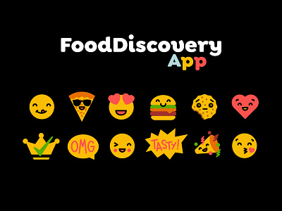Food App Emojis app burger character discover emoji emojis family flat food graphic design icon icon app icon set icons illustration logo smile smiley ui vector