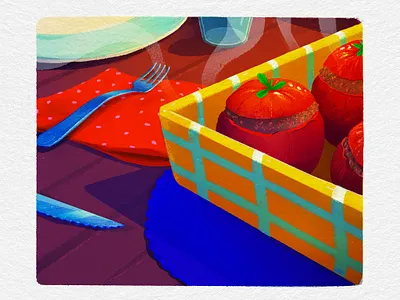 Favorite food art color colors digitalart digitalpainting dishes draw drawing food illustration palette procreate tomato