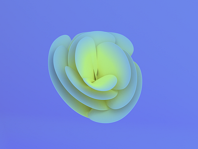 3D Vibrant Flower 3d 3d design 3d flower 3d model 3d texture 3ds blender blender3d blue flower flowers gradient gradients green max maya model purple vibrant yellow