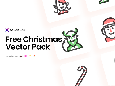 Free Christmas Vector Pack christmas christmas day free freebie gift icon icon pack icons merry christmas santa clous set icons