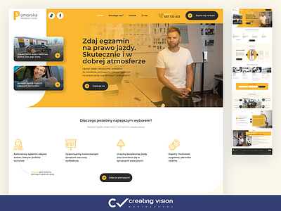 UI / Onepage / Pomorska Akademia Jazdy design layout mariuszkunc onepage ui ui design uiux web webdesign website