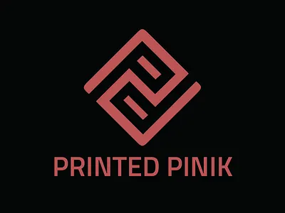 Printed Pinik Logo branding graphic design logo