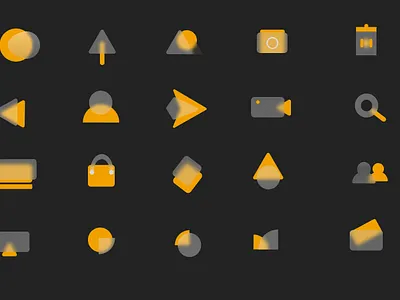 Glass Icon's For Ui Desing desing figma ui