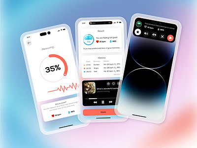 EM - Mobile version adobe xd app design design em emotion mobile mobile app music product design ui ui design uiux user interface