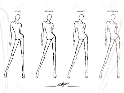 Digital Fashion Figure Formation Rough To Professional digital fashion illustration digital figure illustration efashion fashion fashion design fashion designer sifat fashion female figure fashion figure fashion figure drawing fashion illustration female figure rough figure figure drawing step graphic design
