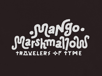 Mango Marshmallow branding design doodle graphic design illustration lettering lofi logo mango marshmallow music album rune shelby cinca swedish columbia travelers of tyme typography