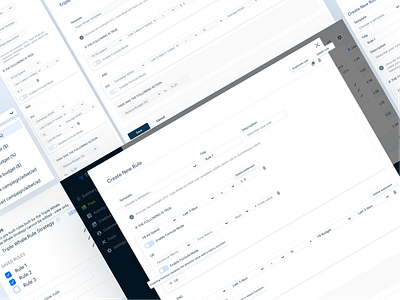 Rules Engine - Facebook Ad Budgets ads analytics dashboard design facebook figma marketing product rules engine saas software ui ui components ux