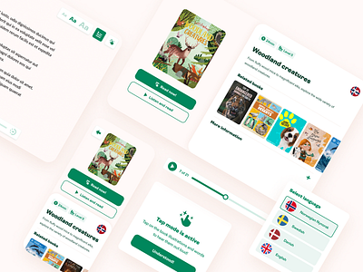 Pickatale - Reading Experience app design book digital reading features modals product design reader ui ux uxui