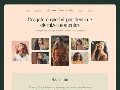 A photographer's portfolio branding candy colors design dribbble home landing page logo photo photographer portfolio product designer professional shot ui ux uxui designer website