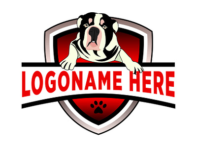 Buldog Logo animal branding bulldog design dog graphic design identity illustration logo vector