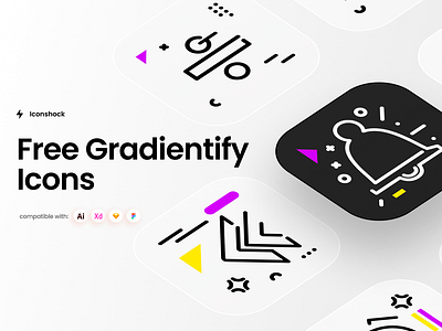 Free Gradientify Icons download free freebie icon pack icon set iconography icons svg