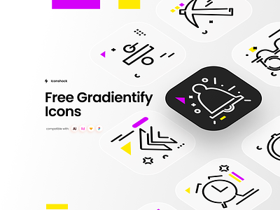 Free Gradientify Icons download free freebie icon pack icon set iconography icons svg