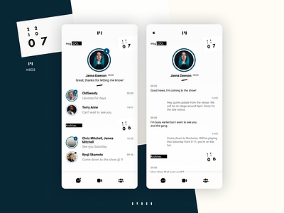 DUI — 013 (#DailyUI - Messaging App) app challenge chat dailyui design messenger social ui