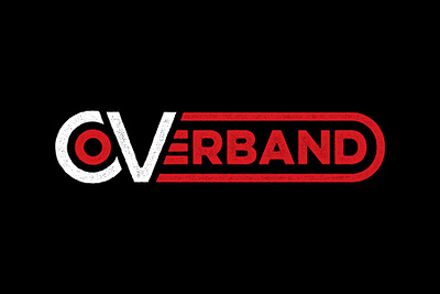 CV Coverband Logo band logo rock roll typography