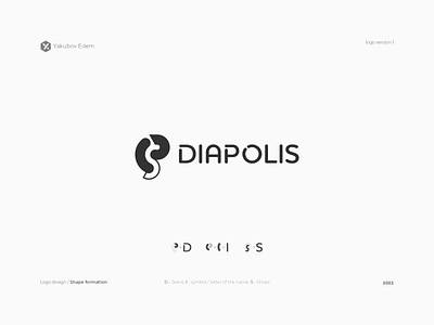 Logo / Clothes and shoes store branding clothes logo construction constructive corporate style design flat design graphic design intelligent design logo logotype minimalism shoe logo trend