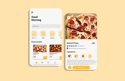 Pizza delivery fastfoodui food fooddelivery foodui pizza pizzadelivery pizzaui restaurant restaurantui restaurantuidesign uidelivery