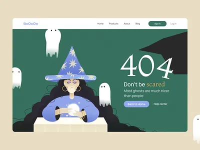 Day 008 — Error page | 100 days UI challenge 404 design ghost graphic design halloween halloween design illustration ui ux vector