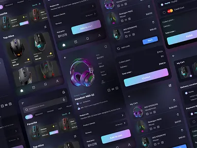 Computers & Accessories stores app design ui uiux ux web