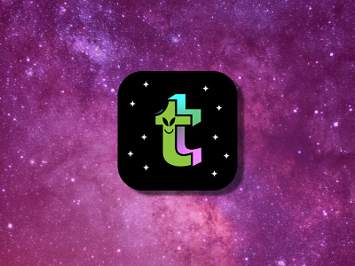 Alien Tumblr alien app art community design dribbble dribbblewarmupweekly graphic design icon illustration illustrator tumblr vector warm up weekly