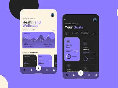Health and wellness health healthapp healthui healthuidesign ui uiandux uiux