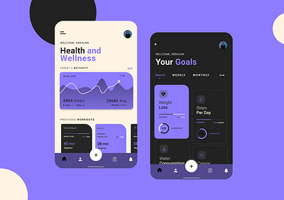 Health and wellness health healthapp healthui healthuidesign ui uiandux uiux
