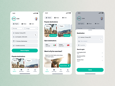 Kiwi.com app — redesign concept app app design booking app design design concept flight app flight booking flight search ios mobile ui redesign travel app ui ui design ux