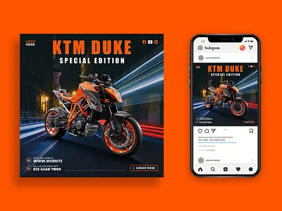 Bike Instagram Banner | Social Media Banner | Facebook Ads ads banner design bike ad bike banner bike post discount post facebook ads facebook cover facebook post graphic design instagram banner instagram post motorcycle motorcycle post poster print social media ads social media design social media post sports bike