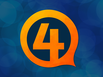 Logo and Brand Identity Design- Consumer Insights Company 4 circle foresight icon insight logo orange