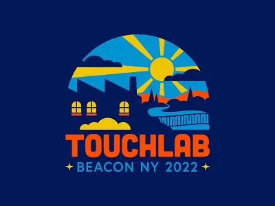 Touchlab Retreat Graphic apparel branding clean design event flat graphic illustration modern mountains new york outdoors retro sunrise tech ui vector vintage