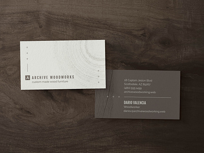 Woodworking Business Card / Brand Identity branding business card modern texture wood woodworking