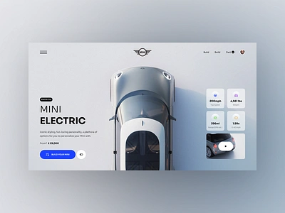 Mini Electic UI car car app car rent car rent app car rental car shop car ui design inspiration mini mini cooper rental ui ui design ux ux design web