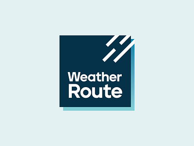 Weather Route brand strategy branding identity illustration logistics logo travel typography vector weather