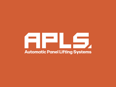 Automatic Panel Lifting Systems brand strategy branding construction identity illustration logo simple typography vector