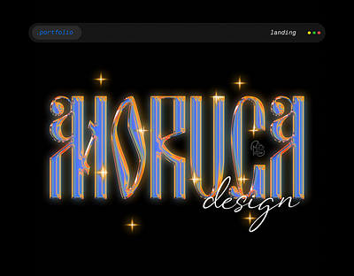 Portfolio Landing page 3d branding design figma future landing landing page logo moruga portfolio ui web web design