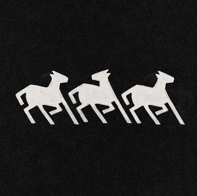 Three White Horses animal branding design farm font horse horses illustration jamescoffman lockup logo minimal ranch simple southwest west